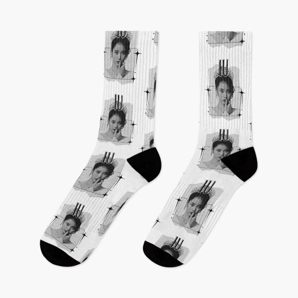 Item preview, IU Korean Solo Singer Retro Elegance in Monochrome Black and White Collage Art designed and sold by HELL0WBELLO.