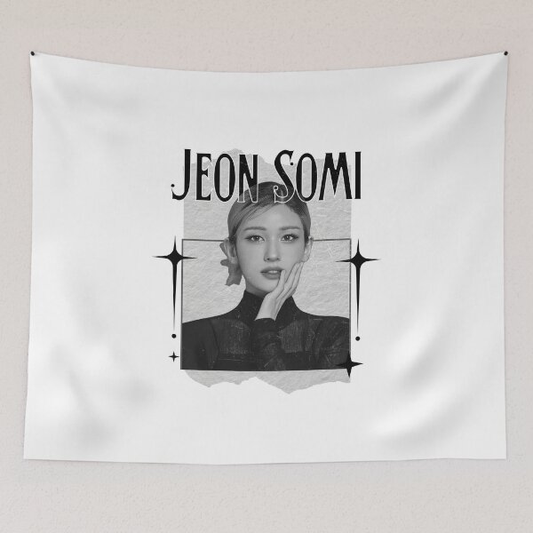 Item preview, Jeon Somi Korean Solo Singer Retro Elegance in Monochrome Black and White Collage Art designed and sold by HELL0WBELLO.