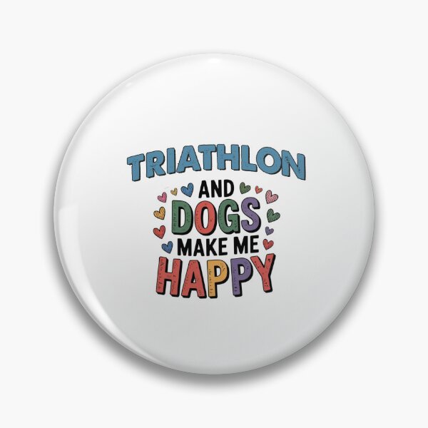 Item preview, Triathlon And Dogs Make Me Happy - Funny Triathlon Dogs Lover designed and sold by Oussinc.