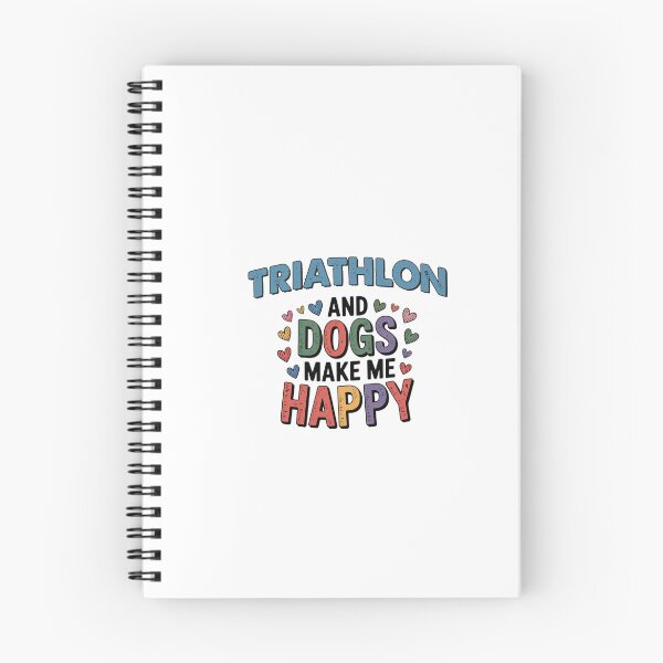 Item preview, Triathlon And Dogs Make Me Happy - Funny Triathlon Dogs Lover designed and sold by Oussinc.