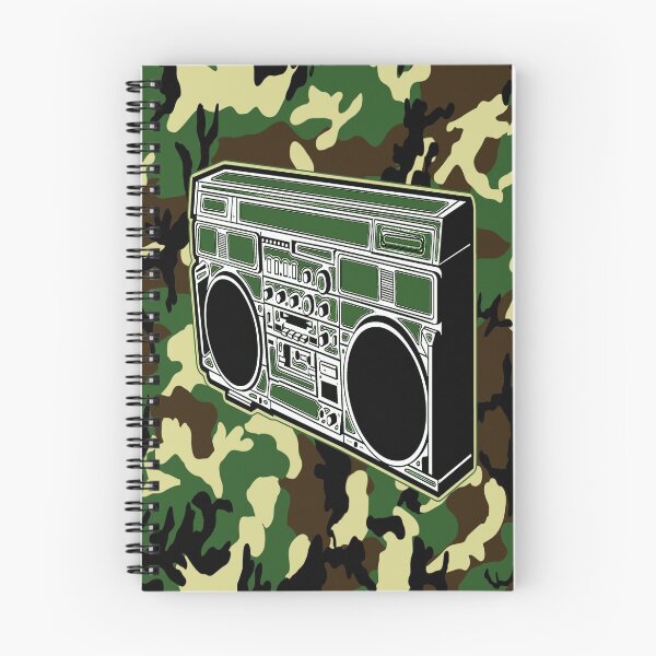 Artikelvorschau, Camo-Ghetto Blaster entworfen und verkauft von Klaus Bremner (Autotelic Art).