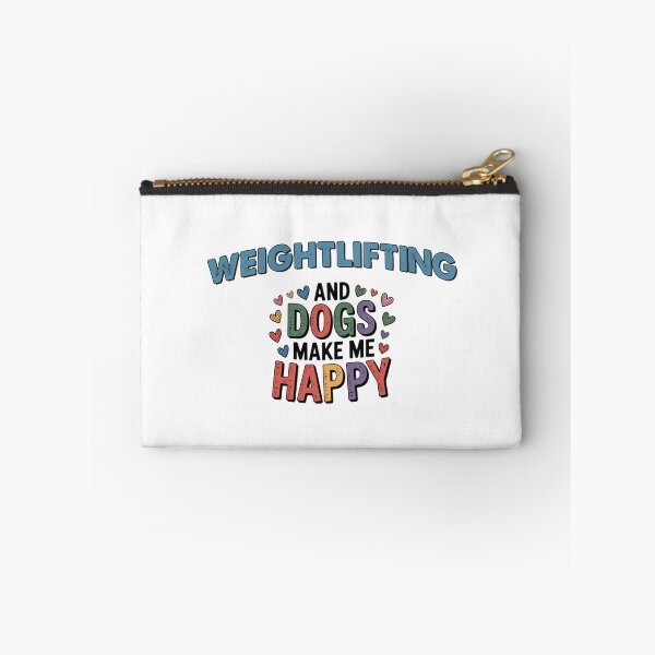 Item preview, Weightlifting And Dogs Make Me Happy - Funny Weightlifting Dogs Lover designed and sold by Oussinc.
