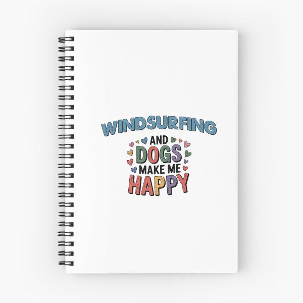 Item preview, Windsurfing And Dogs Make Me Happy - Funny Windsurfing Dogs Lover designed and sold by Oussinc.