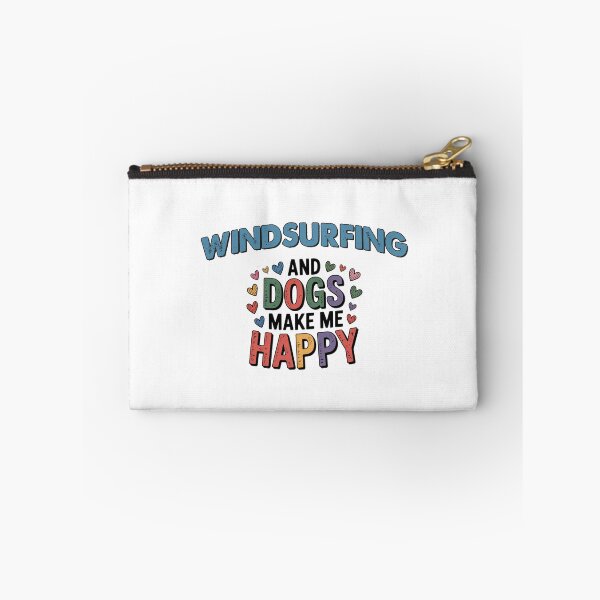 Item preview, Windsurfing And Dogs Make Me Happy - Funny Windsurfing Dogs Lover designed and sold by Oussinc.