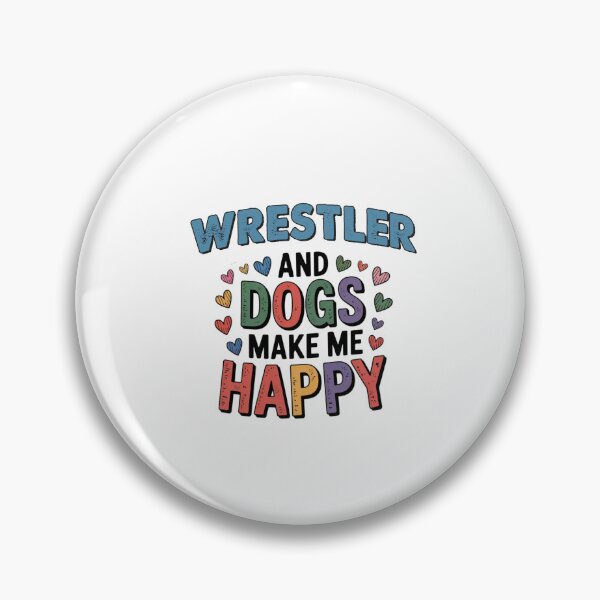 Item preview, Wrestler And Dogs Make Me Happy - Funny Wrestler Dogs Lover designed and sold by Oussinc.