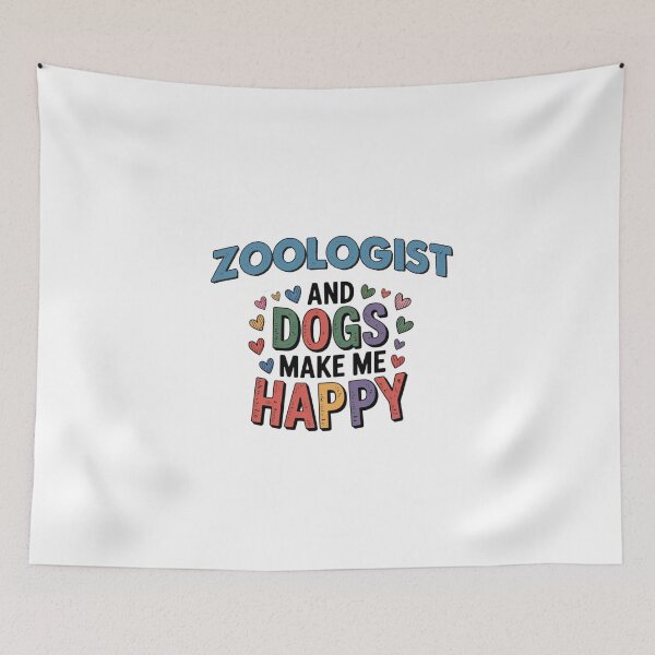 Item preview, Zoologist And Dogs Make Me Happy - Funny Zoologist Dogs Lover designed and sold by Oussinc.