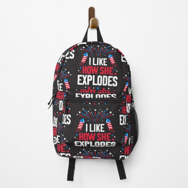 Item preview, I Like How She Explodes Funny 4th Of July Matching Couple designed and sold by cidolopez.