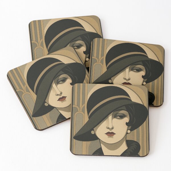 Item preview, Classic Art Deco Lady designed and sold by TTWG.