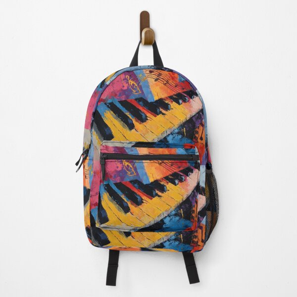 Item preview, Abstract Piano Keyboard with Swirling Colors and Musical Notes - Bold Energetic Composition Generative AI Art designed and sold by OlfactoART Studio.