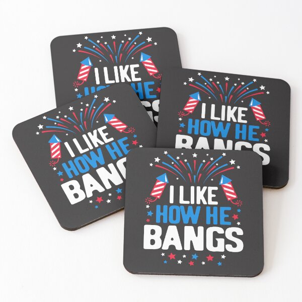 Item preview, I Like How He Bangs Funny 4th Of July Matching Couple designed and sold by cidolopez.