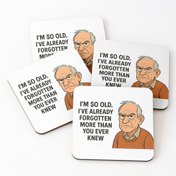 Item preview, Grumpy Old Man - Witty Quote on Aging designed and sold by SkunkDesigns.