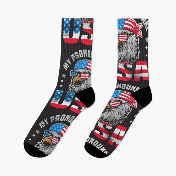 Item preview, 4th Of July Eagle My Pronouns Are USA Funny Patriotic designed and sold by cidolopez.
