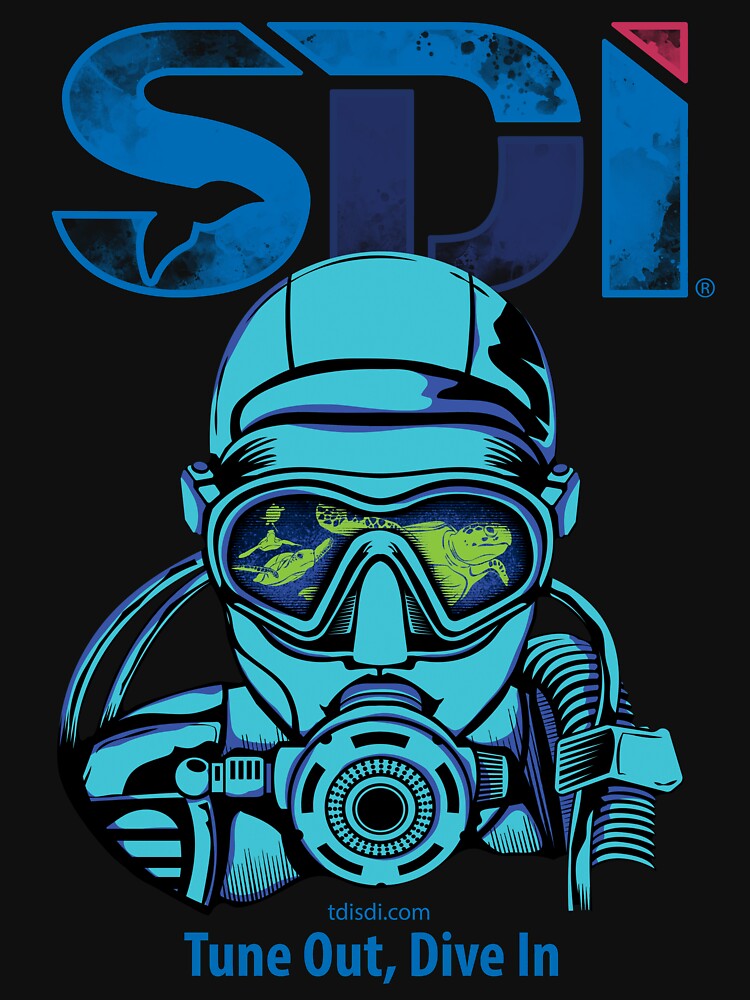Thumbnail 7 of 7, Classic T-Shirt, Scuba Diving International (SDI)- Tune Out, Dive In designed and sold by Shop-SDI.