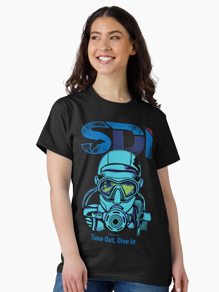 Thumbnail 2 of 7, Classic T-Shirt, Scuba Diving International (SDI)- Tune Out, Dive In designed and sold by Shop-SDI.