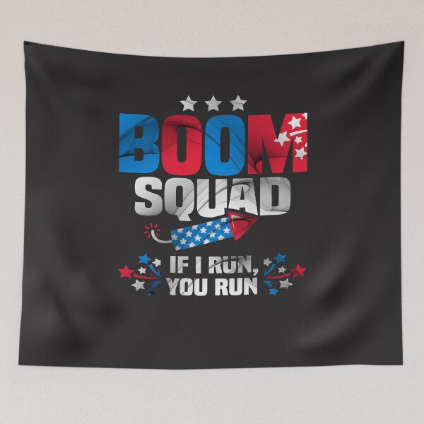 Item preview, Boom Squad If I Run You Run Funny 4th Of July designed and sold by cidolopez.