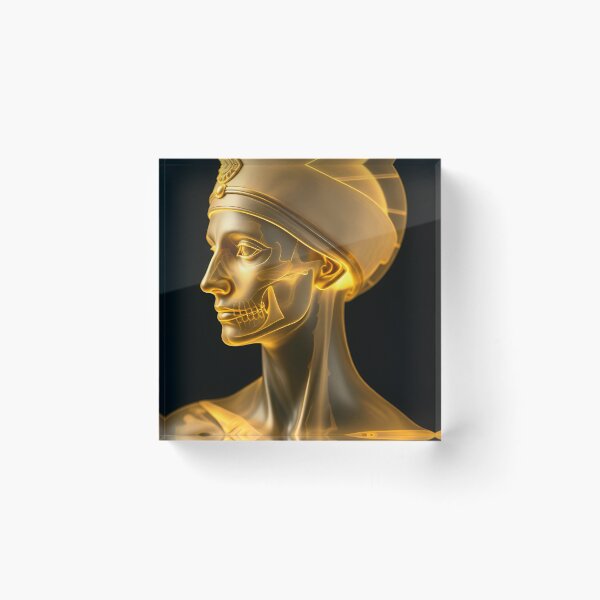 Item preview, Gold Egyptian Statue X-Ray designed and sold by MatrixTattoo.