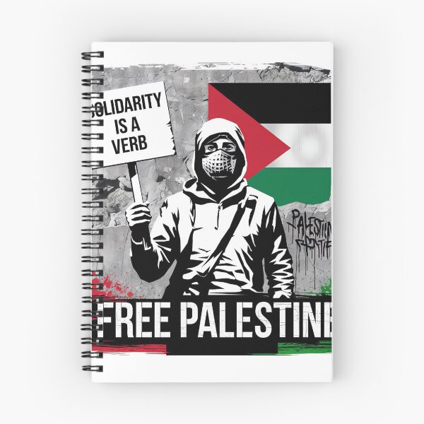 Item preview, Street Art Protest Shirt – Solidarity Is a Verb | Free Palestine Graffiti Design designed and sold by ARTReMi.