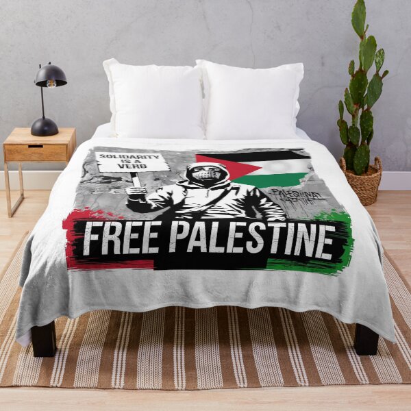 Item preview, Street Art Protest Shirt – Solidarity Is a Verb | Free Palestine Graffiti Design designed and sold by ARTReMi.