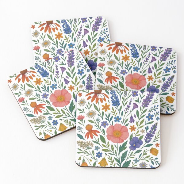 Item preview, "Wild Garden in Bloom" – Watercolor Botanical Illustration designed and sold by coeurdelion50.