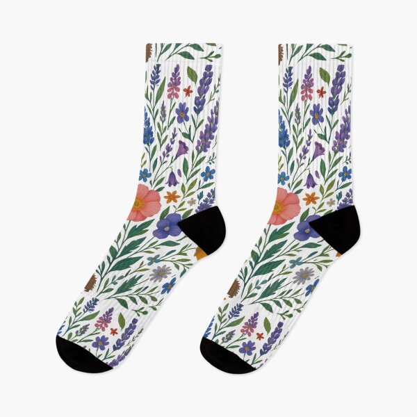 Item preview, "Wild Garden in Bloom" – Watercolor Botanical Illustration designed and sold by coeurdelion50.