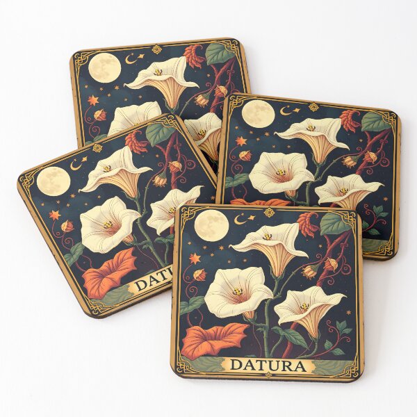 Item preview, Vintage Folklore Tarot Plants: Datura  designed and sold by Kinde Guat.