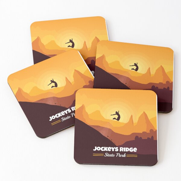 Item preview, Sunset Leap – Jockeys Ridge State Park Poster designed and sold by Balasan.