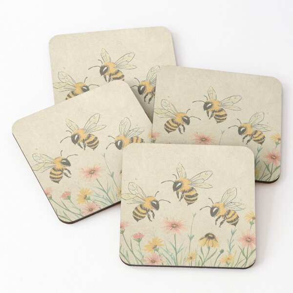 Item preview, Three Bees designed and sold by CraftyWords.