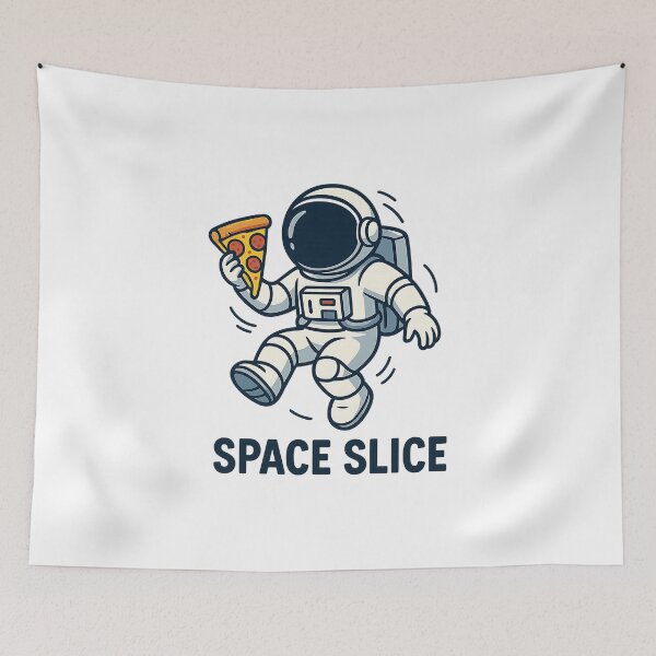 Item preview, Astronaut Holding Pizza – Space Slice Pizza Lover  designed and sold by stylishdzign.