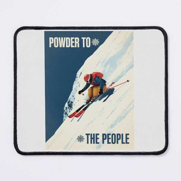 Item preview, Powder to the People – Vintage Ski Poster for Skiers and Snow Lovers designed and sold by paulo silveira.