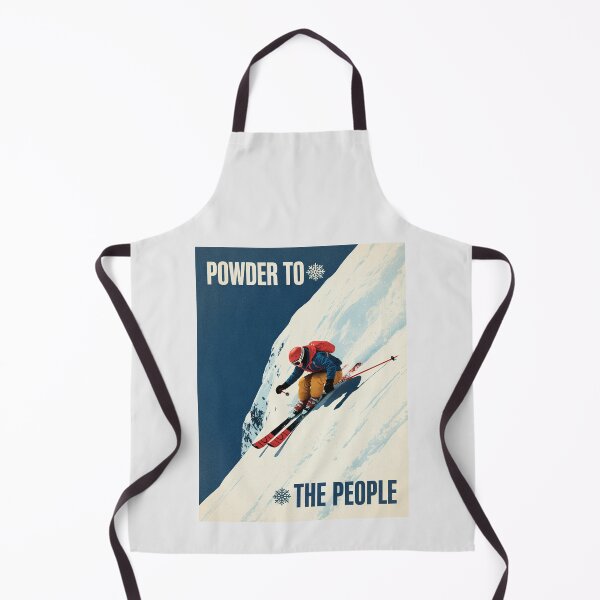 Item preview, Powder to the People – Vintage Ski Poster for Skiers and Snow Lovers designed and sold by paulo silveira.