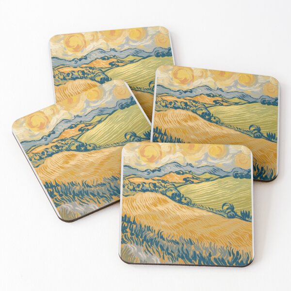 Item preview, Sunlight Over Fields | Golden French Landscape Inspired by Van Gogh designed and sold by CARRAANN.