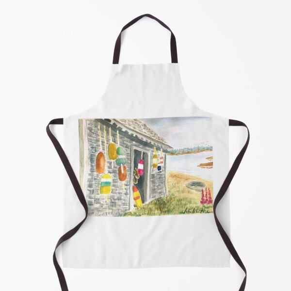 Item preview, Old Nova Scotia fishing shack with buoys.old shack. designed and sold by John MacEachern.