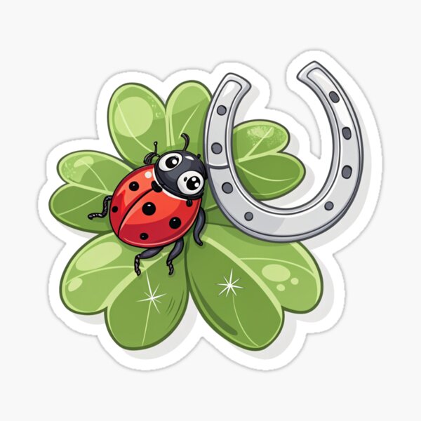 Item preview, Horseshoe with ladybug   designed and sold by Lucky 777.