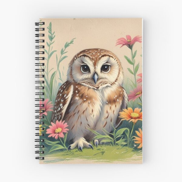 Item preview, Owl and Flowers designed and sold by CraftyWords.