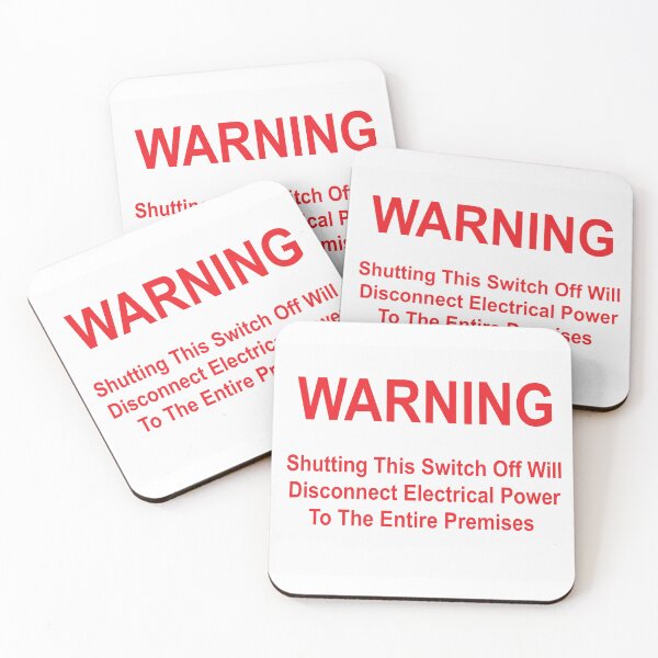 Item preview, Shutting Switch Off Will Disconnect Premises Power designed and sold by Mr. Electrician.