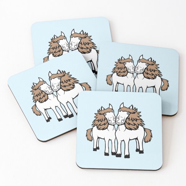 Item preview, 2 Horse Cute Friends Girls Team Best Love Couple designed and sold by shirt-o-mat.