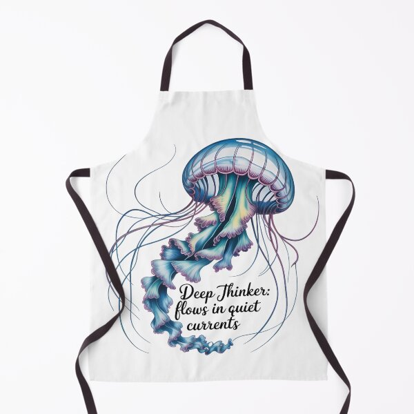 Item preview, Deep Thinker Jelly – Flows in Quiet Currents Watercolor Digital Art designed and sold by AnnDesignStudio.