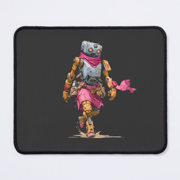 Item preview, Title: Neon Nomad: Pink Circuit Strider designed and sold by MYTHIC PEEL STICKERS.