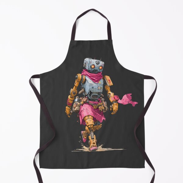 Item preview, Title: Neon Nomad: Pink Circuit Strider designed and sold by MYTHIC PEEL STICKERS.