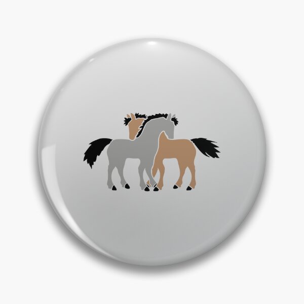 Item preview, 2 Horse Friends Girls Team Best Love Couple Silhouette designed and sold by shirt-o-mat.