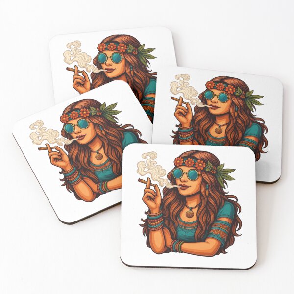 Item preview, "The Aura of the 70s: Portrait of a Hippie Woman" designed and sold by CHRIST5000.