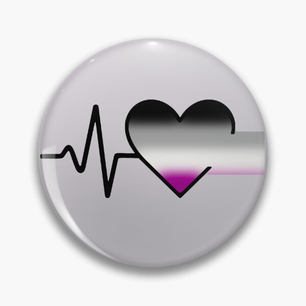 Item preview, Asexual: LGBTQ+ Heartbeat Collection designed and sold by DesgnsxGifts.