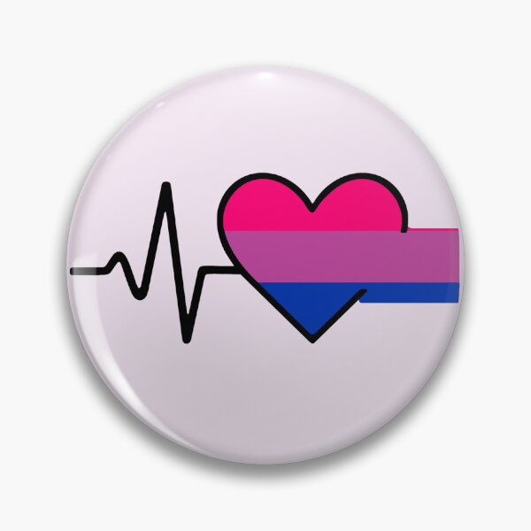 Item preview, Bisexual: LGBTQ+ Heartbeat Collection designed and sold by DesgnsxGifts.