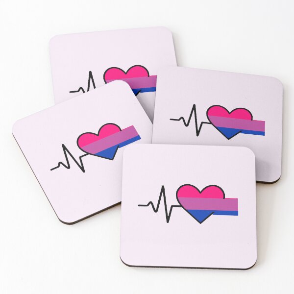 Item preview, Bisexual: LGBTQ+ Heartbeat Collection designed and sold by DesgnsxGifts.