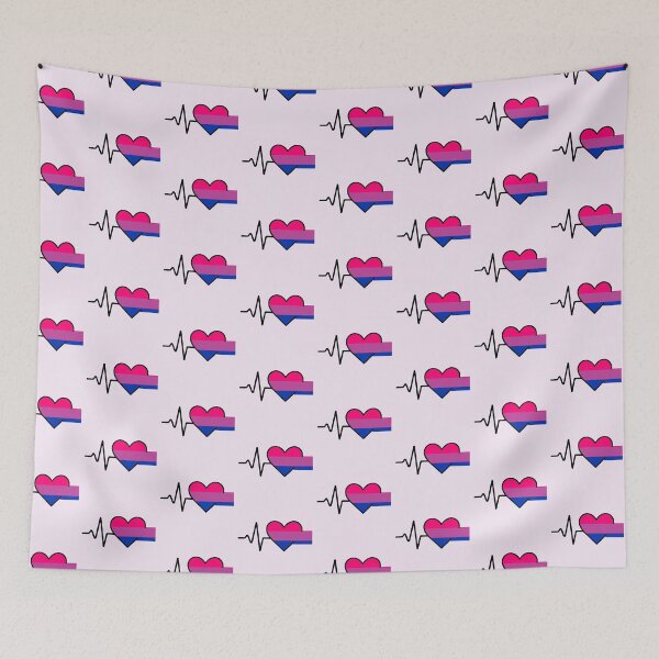 Item preview, Bisexual: LGBTQ+ Heartbeat Collection designed and sold by DesgnsxGifts.