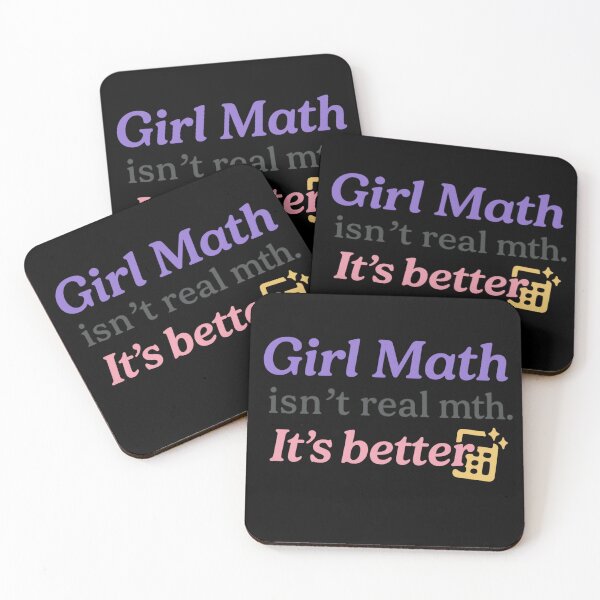 Item preview, Girl Math Isn’t Real Math. It’s Better. – Bold Trendy Tee designed and sold by ALITOPRINCE.
