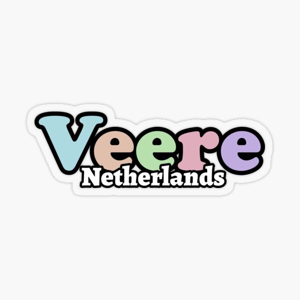 Veere Netherlands Travel Luggage Bumper Transparent Sticker