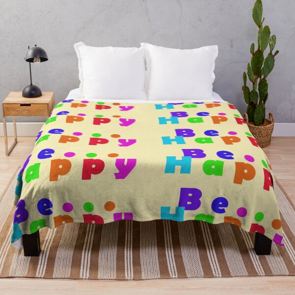 Item preview, Be Happy, Colorful Inspirational Typography designed and sold by WD-Artist.