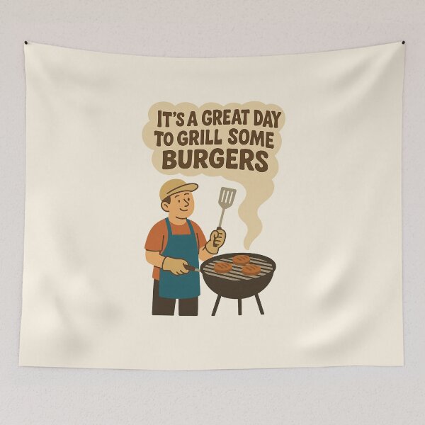 Item preview, It’s A Great Day To Grill Some Burgers BBQ Dad  designed and sold by stylishdzign.