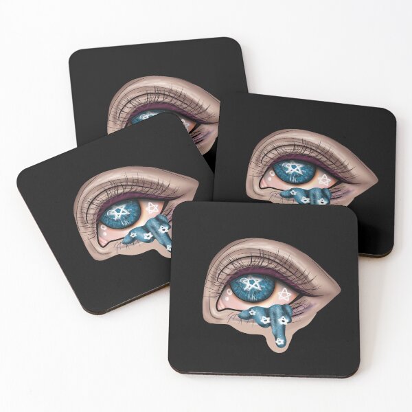 Item preview, A beautiful Halloween eye in blue tint, with stars, a strange blue liquid comes out designed and sold by katecheerycake.